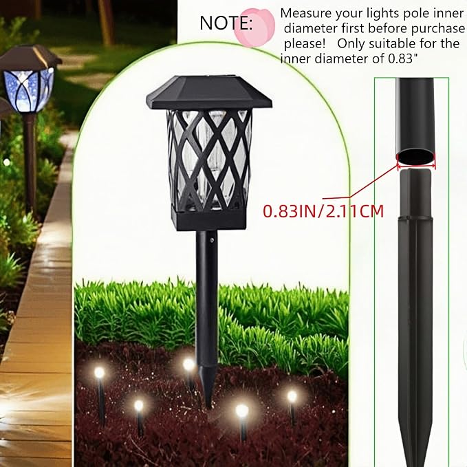 8.25" Reinforced ABS Plastic Solar Ground Spikes - Image 2
