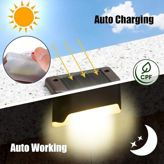 SOLPEX Solar Deck Lights Outdoor, Waterproof Led Lights - Image 5