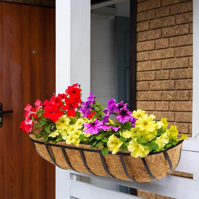 4 Pack 24 Inch Window Deck Railing Planter Boxes - Image 7