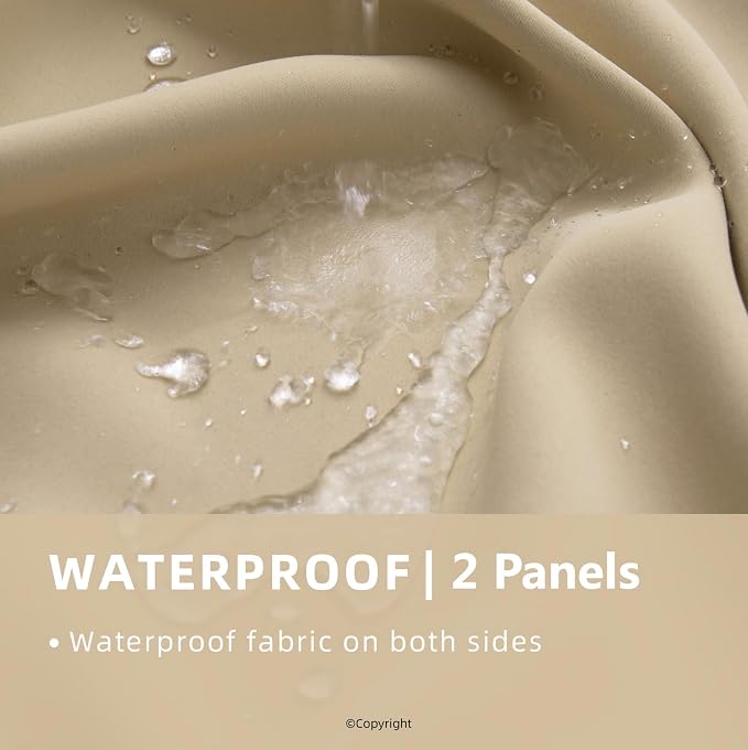 Waterproof Outdoor Curtain W84 x L84 - Image 2