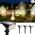 4 Pack Solar Powered Outdoor Spot Lights Outside Waterproof 20 LEDs Landscape by Polighty