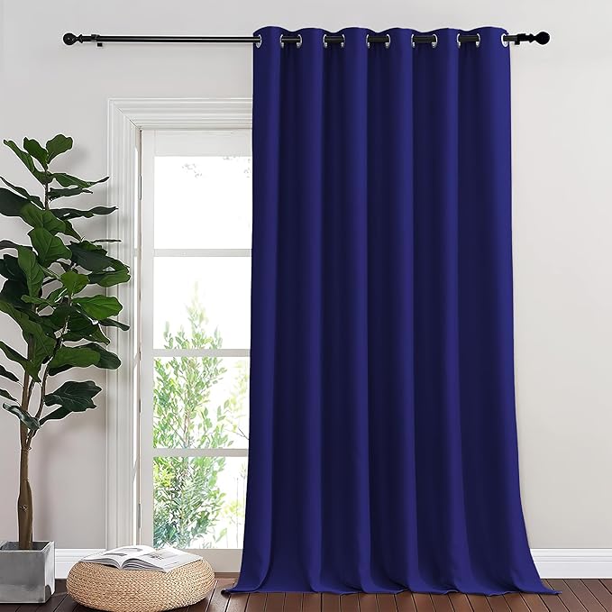 NICETOWN Room Divider Curtain 132 Inches Long, Wide Blackout Sliding Door by NICETOWN