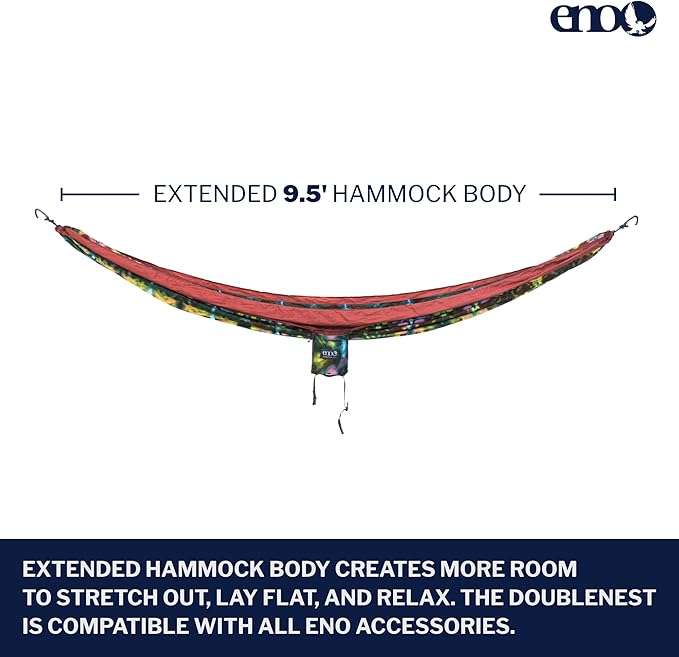 ENO, Eagles Nest Outfitters DoubleNest Lightweight Camping Hammock, 1 to 2 - Image 2