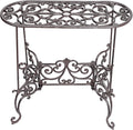 Sungmor Heavy Duty Cast Iron Potted Plant Stand Garden Table by Sungmor