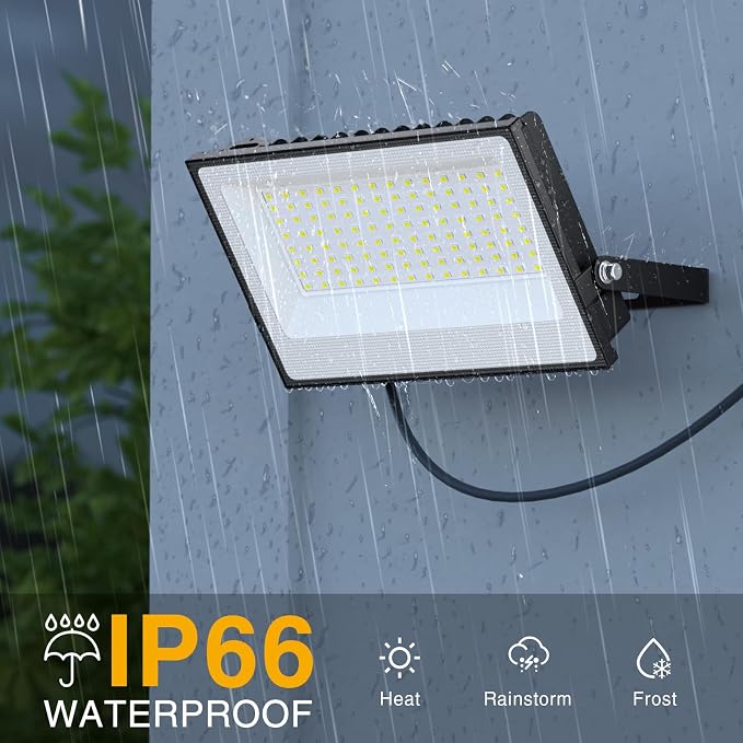 Onforu 150W LED Flood Light Outdoor, 15000LM Security Lights, IP66 Waterproof - Image 4