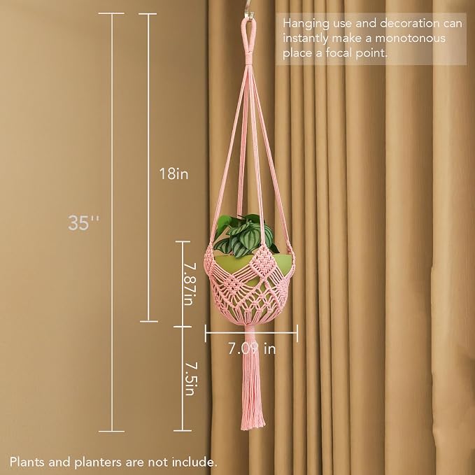 Hanging Planter with Patterns - Image 3
