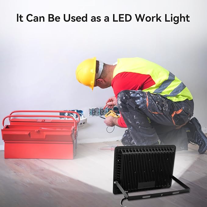 4Pack-60W LED Flood Light Outdoor, 6600lm LED Work Light - Image 5