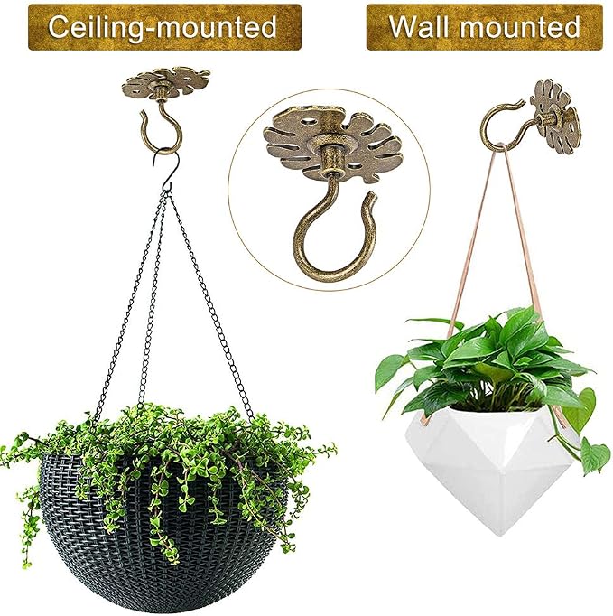 Dolibest Wall Mount Ceiling Hooks, Plant Hooks - Image 2