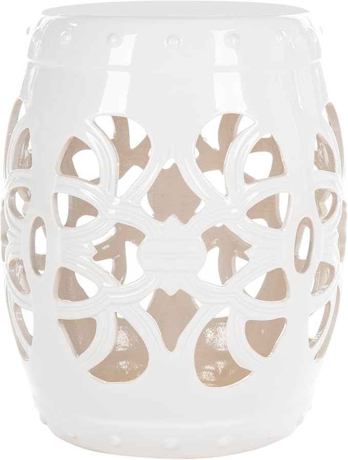 Safavieh Castle Gardens Collection Imperial Vine Antique White Glazed Ceramic - Image 3
