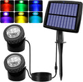 AVEKI Solar Pond Spotlights, 12 LED Solar Underwater Lights by AVEKI