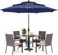 PHI VILLA 5 Pieces Outdoor Dining Set by PHIVILLAThepioneerofcomfortablehouseholdsupplies