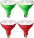 EDISHINE St.Patrick's Day/Easter Decorations PAR38 Red & Green LED Flood Light by EDISHINE