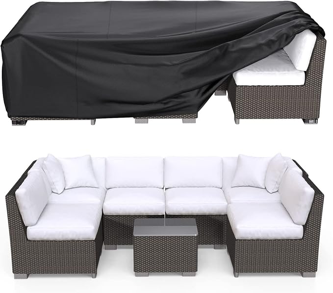 Patio Furniture Covers Waterproof, Durable Heavy Duty Oxford Patio Furniture by Brosyda