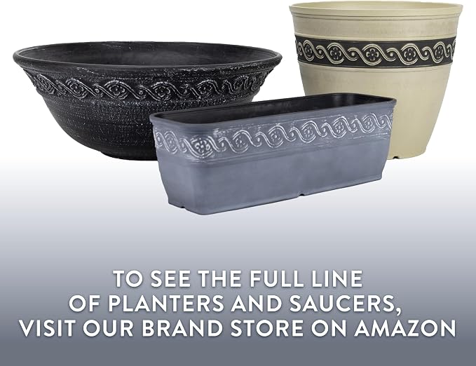 Classic Home and Garden Corinthian Rectangular Trough Window Box Planter - Image 7