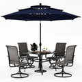 PHI VILLA Patio Table and Chairs Dining Set by PHIVILLAThepioneerofcomfortablehouseholdsupplies