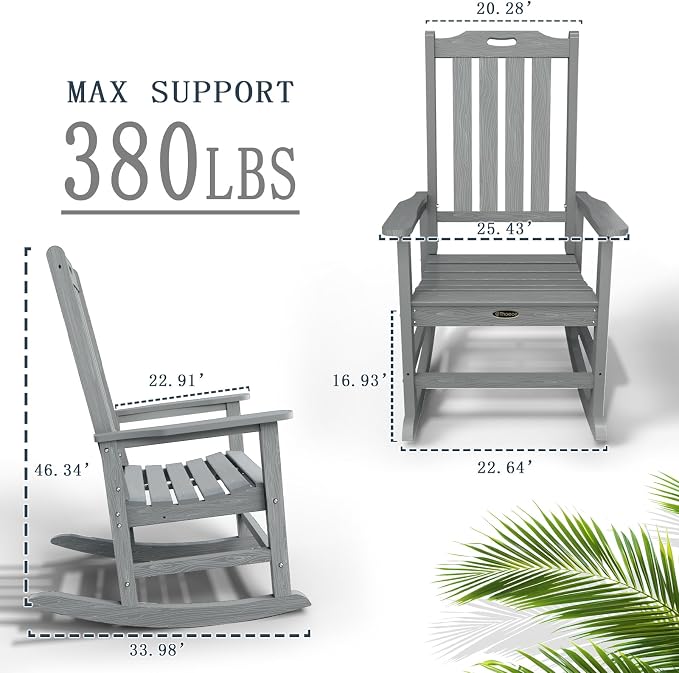 Oversized Rocking Chair, Outdoor Rocking Chair - Image 3