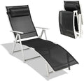 Giantex Chaise Lounge Chair for Outside, Pool Folding Reclining Beach Chair by Giantex