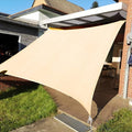 KANAGAWA 14'X18' Cream Custom Size Sun Shade Sail Rectangle UV Block Canopy by KANAGAWA