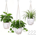 YIBOT 3 Pack Macrame Plant Hanger Indoor Hanging Planter by YIBOT