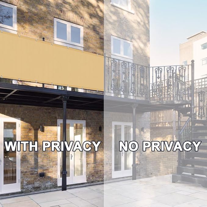 LOVE STORY Balcony Privacy Screen, UV Protection and Weather-Resistant - Image 4