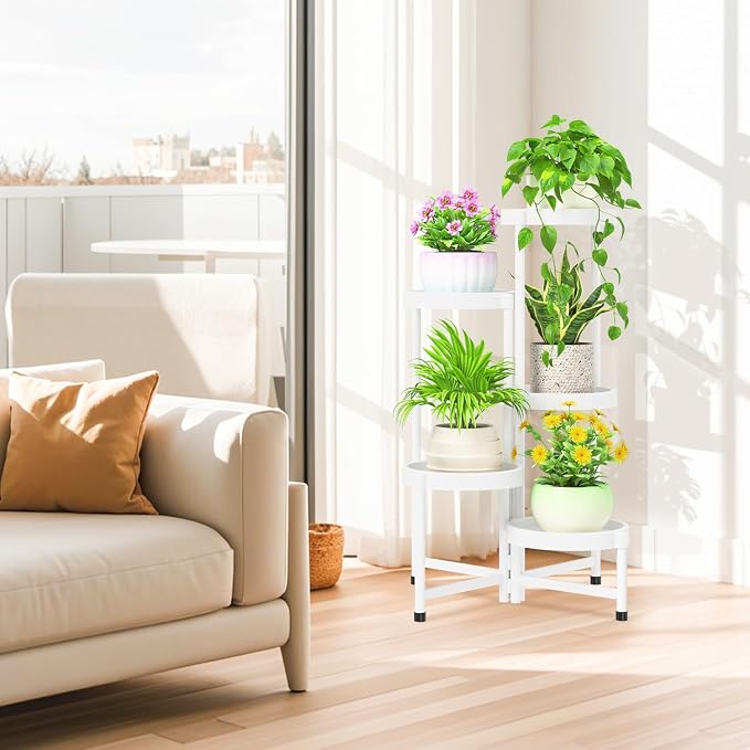 iDavosic.ly 5 Tier Folding Plant Stand Indoor Outdoor - Image 7