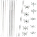 30Pcs Acrylic Plant Stakes Garden Single Stem Plant Support Stakes Clear Orchid by DAGUANZHI