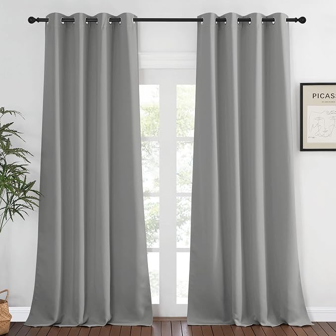 NICETOWN Bedroom Curtain Room Darkening Drapery 102 inches Length by NICETOWN