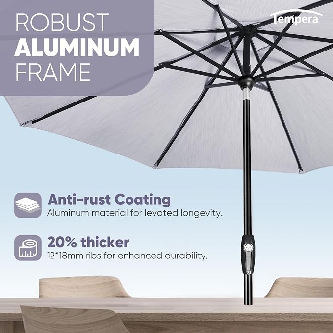 Tempera Patio Market Outdoor Table Umbrella - Image 5
