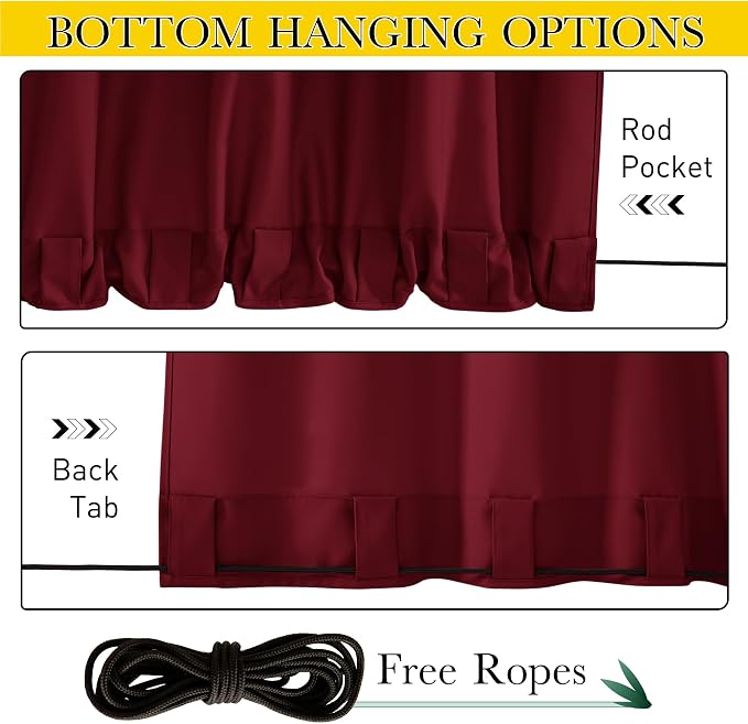 NICETOWN Canvas Outdoor Curtains - Image 2