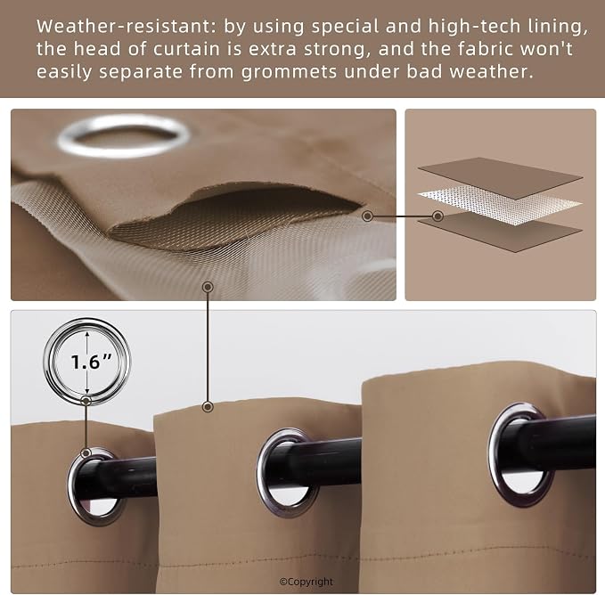 Water Proof Outside Curtains - Image 3