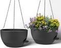 2 Pack 12 Inch Self Watering Hanging Planters by zople