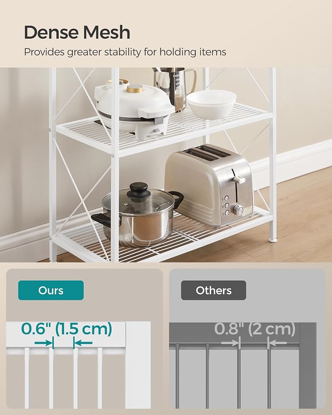 SONGMICS 5-Tier Metal Storage Rack, Shelving Unit - Image 5