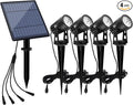 APONUO Solar Spotlights Landscape Lights Low Voltage Outdoor Solar Spotlight by APONUO