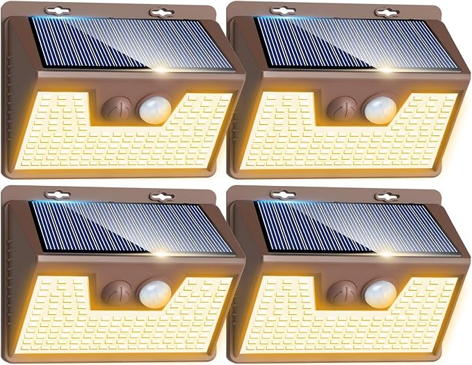 Peasur Solar Lights Outdoor Motion Sensor Waterproof, 3 Modes Security Wall by Peasur