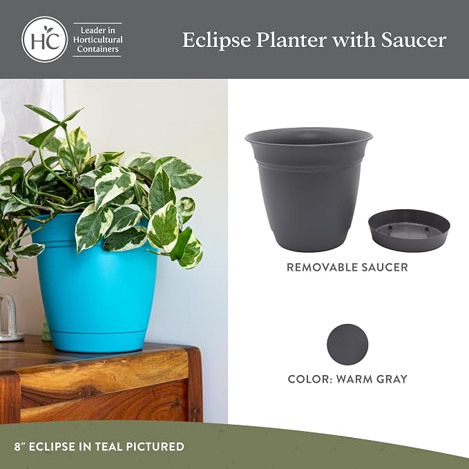 The HC Companies 6 Inch Eclipse Round Planter Pots - Image 2