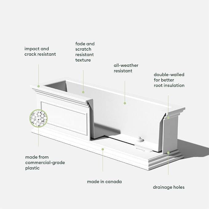 Veradek Brixton Window Box Plastic Planter - Image 3