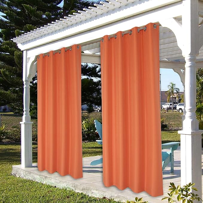 BONZER Outdoor Curtains for Patio Waterproof Thick Privacy Grommet Light - Image 7