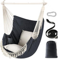 Chihee Hammock Chair Hanging Swing Max 500 Lbs 2 Cushions Included Steel by Chihee