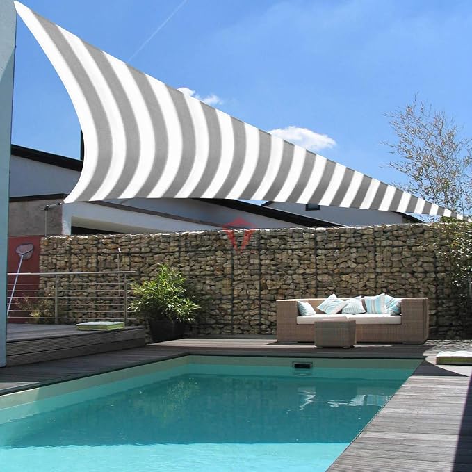 Patio Paradise 14' x 14' x 14' Sun Shade Sail Triangle Canopy Shade Cloth - Image 6