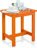 Y&M Outdoor Side Table, HIPS Adirondack Small Single Table, Waterproof Square by YM