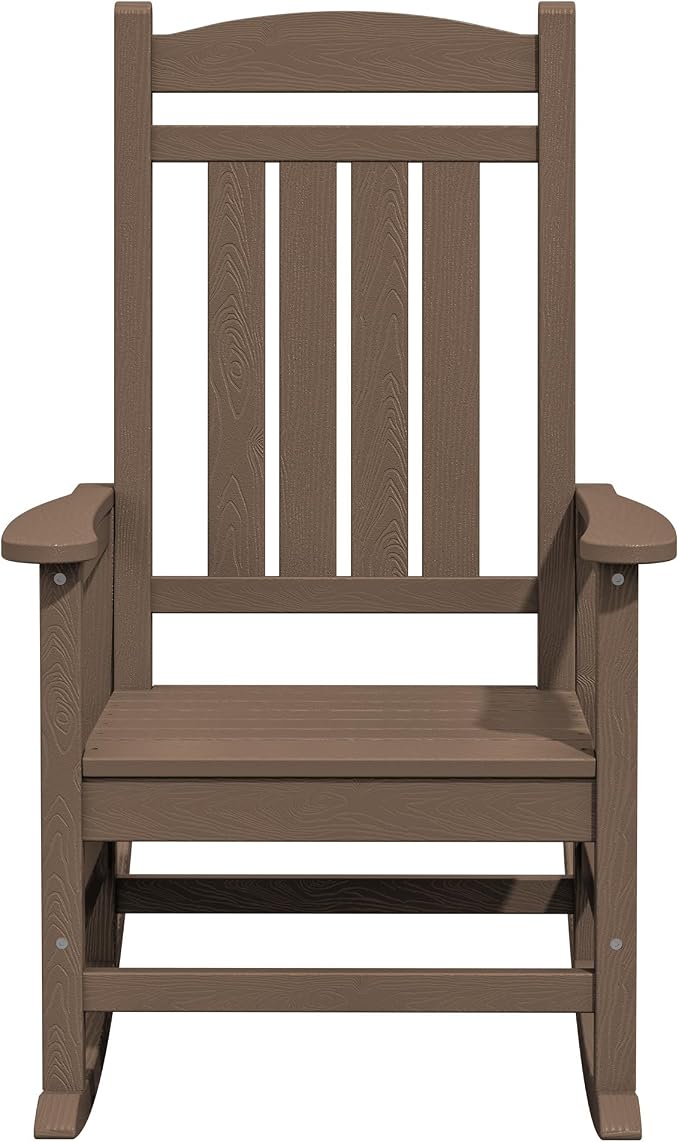 KINGYES HDPE Rocking Chairs Outdoor, Patio Rocking Chairs - Image 9