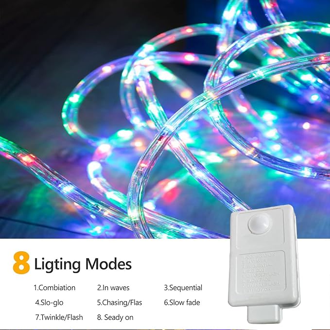 200ft LED Rope Lights Outdoor, 1440 LED Flexible Tube Lights - Image 3