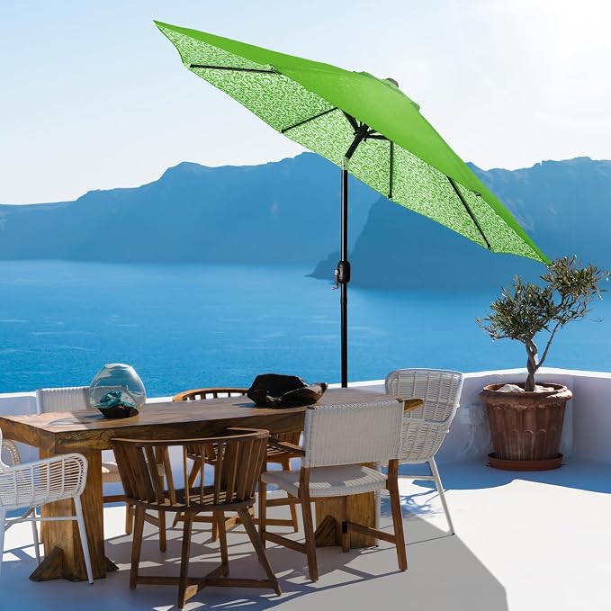 Backyard Expressions 9 ft. Patio Umbrella, Market Table Umbrella w/Tilt and - Image 7