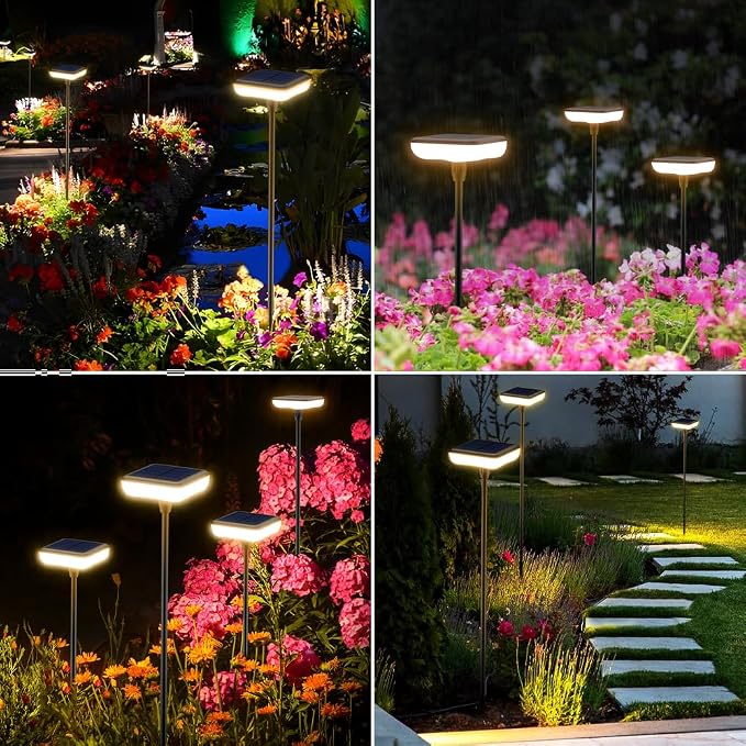 Solar Lights Outdoor Pathway 8 Pack IP65 Waterproof 31" Solar Garden Lights 2 - Image 7