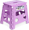 Delxo 13 inch Folding Step Stool, Non-Slip Foldable Stools Up to 300 LBS by Delxo