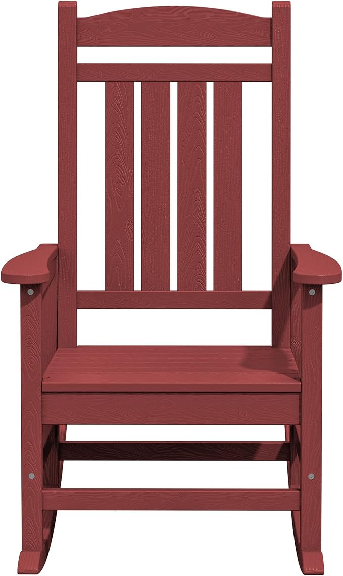 KINGYES Outdoor Rocking Chair Set of 2, High Density Polyethylene Patio Rocking - Image 10