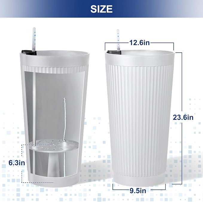 FENCY 2Pack 24IN Self Watering Planter - Image 2
