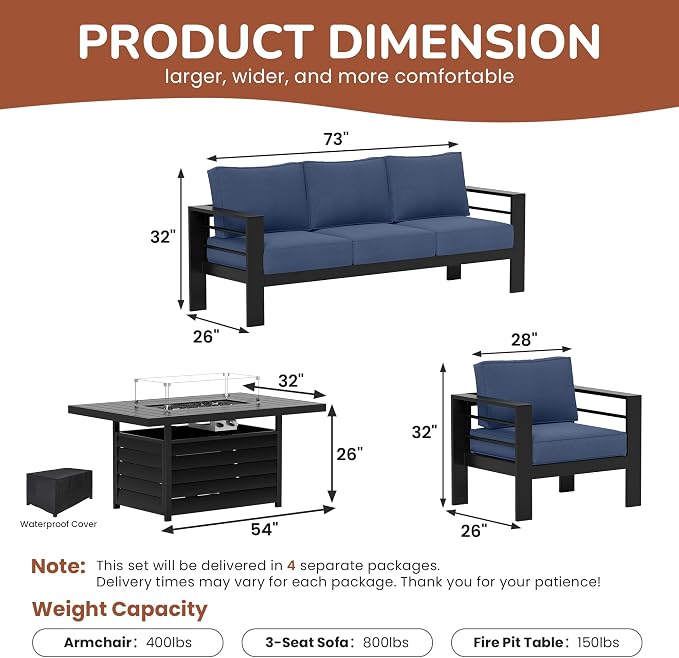 Solaste Aluminum Patio Furniture Set - Image 3