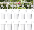 Dahey 10 Pcs Hanging Flower Pots Metal Iron Bucket Planter by Dahey