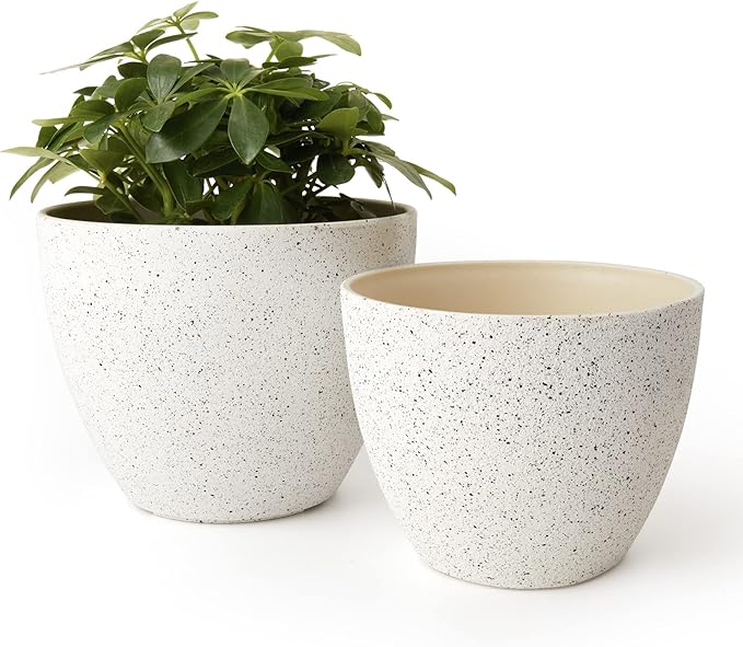 LA JOLIE MUSE Flower Pots Outdoor Garden Planters, Indoor Plant Pots by LaJol%C3%ADeMuse